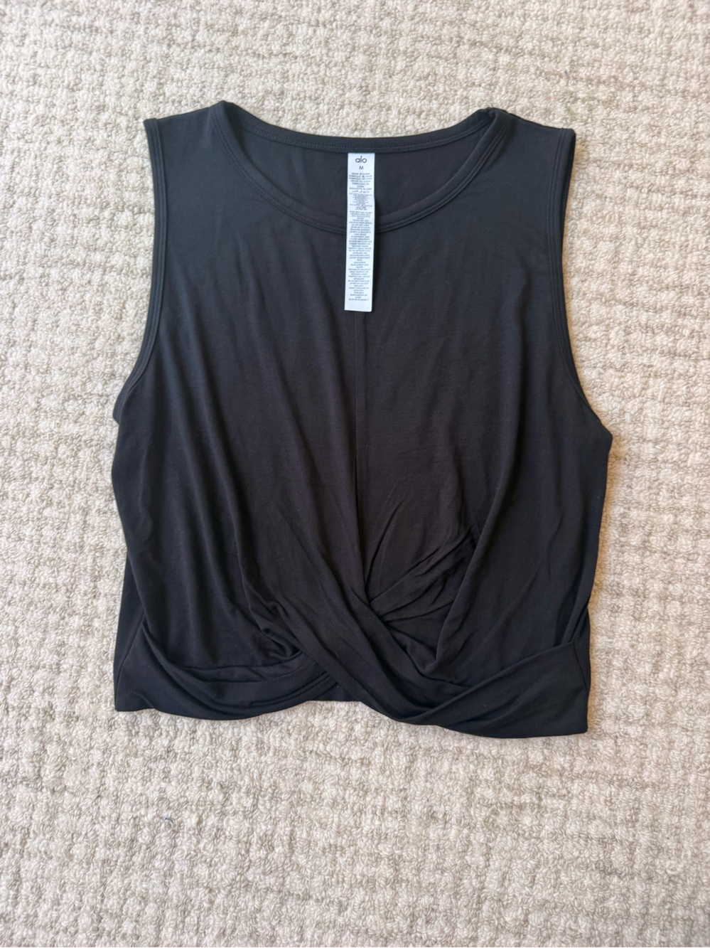Alo knot tank black (m)